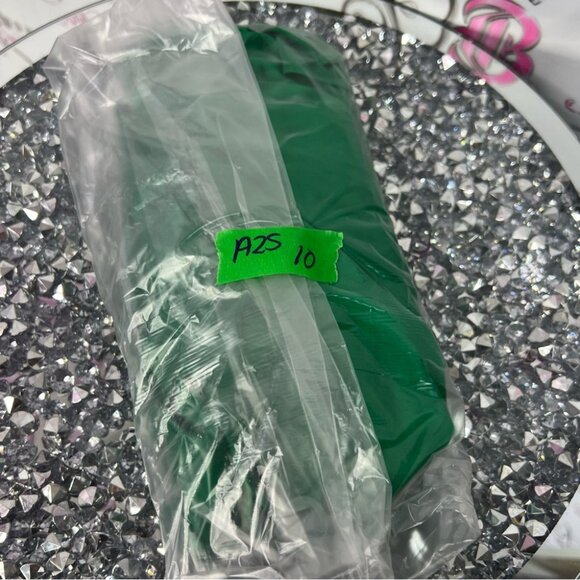 Zara blouse turtleneck style royal bright Vibrant Green Blouse ruffle neck - Picture 8 of 8